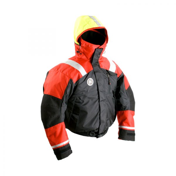First Watch® - AB-1100 Large Red/Black Flotation Bomber Jacket