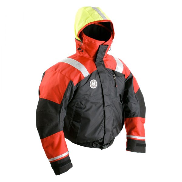 First Watch® - AB-1100 3X-Large Red/Black Flotation Bomber Jacket