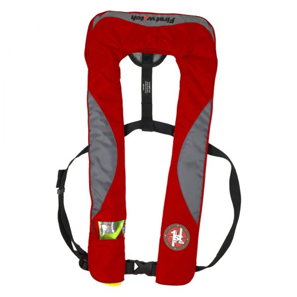 First Watch® - FW-240 Red/Gray Automatic Inflatable Life Jacket