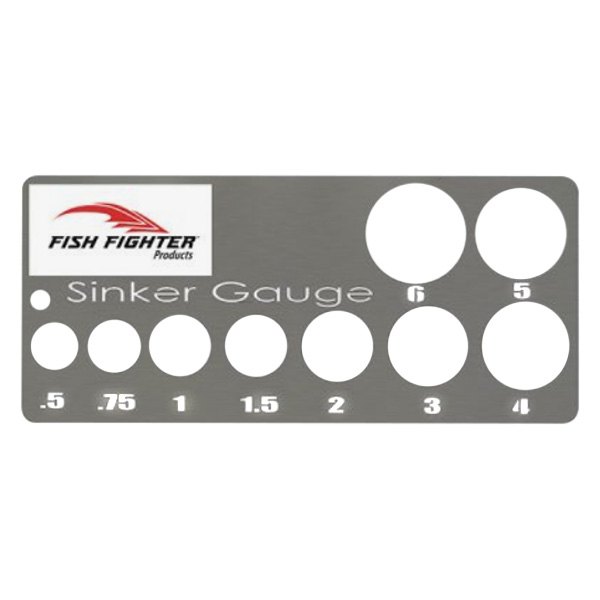 Fish Fighter® - 0.5 to 6 oz. Stainless Steel Sinker Trays Size Gauge
