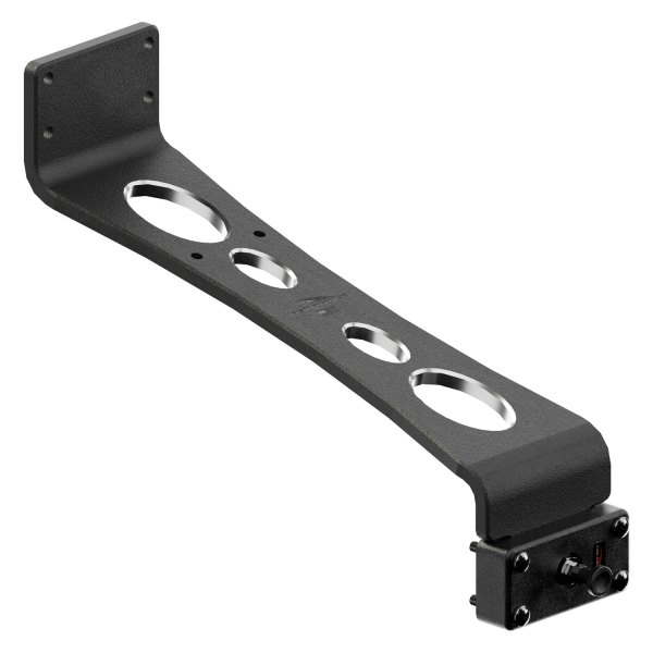 Fish Fighter® - Quick Release™ System Angled 8" x 14" Black Aluminum Rail Rod Riser