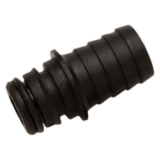 Flojet® - 1/2"-14 Male to Snap-In Port Plastic Black Adapter with EPDM O-Ring