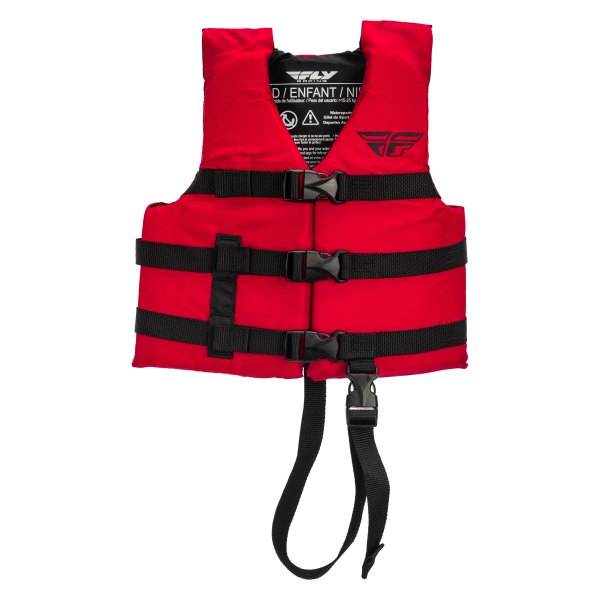 Fly Racing® - Flotation Child Red Nylon Life Vest