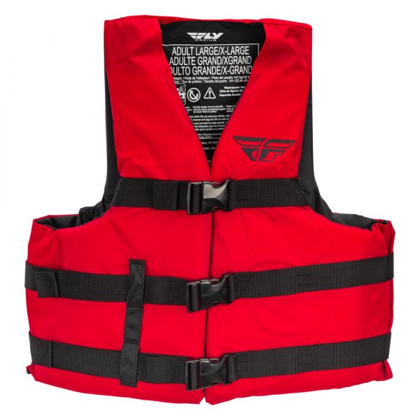 Fly Racing® - 3X-Large Red Nylon Life Vest