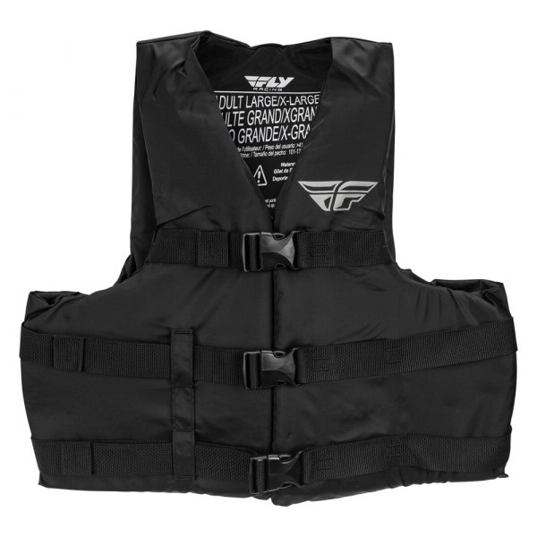 Fly Racing® - X-Small Black Nylon Life Vest