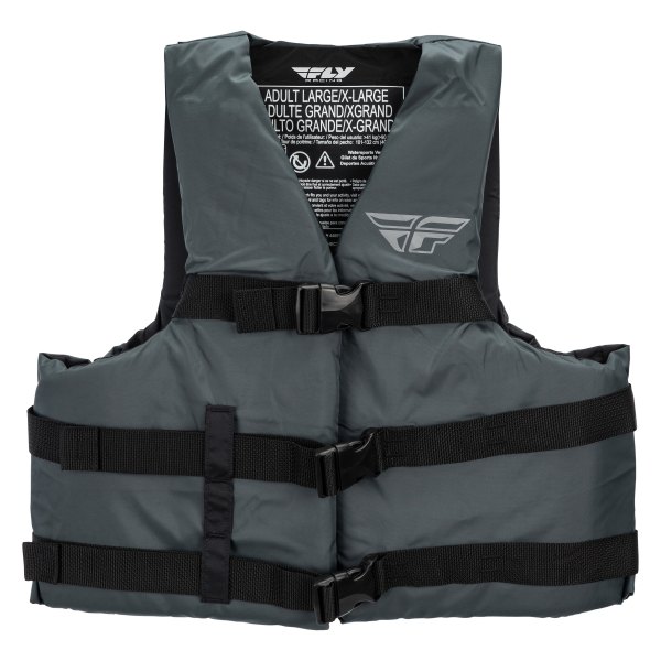Fly Racing® - Large/X-Large Charcoal Nylon Life Vest