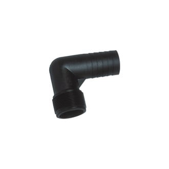Forespar® - 1/2" Hose I.D. to 1/2" Male 90° Plastic Black Elbow Hose/Pipe Adapter