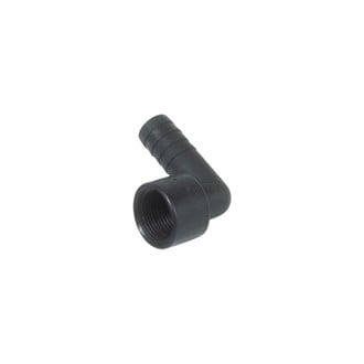 Forespar® - 1/2" Hose I.D. to 1/2" Female 90° Plastic Black Elbow Hose/Pipe Adapter