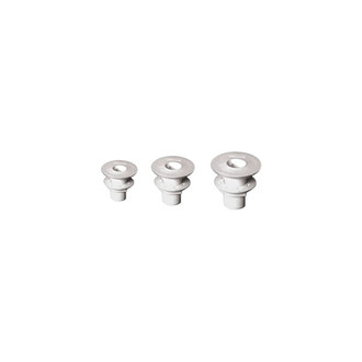 Forespar® - 250 Series 0.81" Hole Plastic White Flush Head Thru-Hull Fitting for 1/2" Pipe