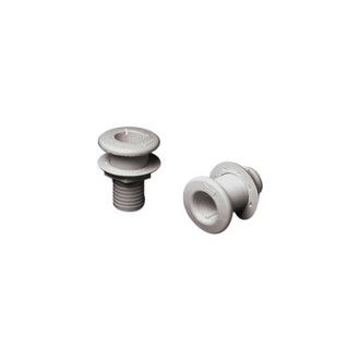 Forespar® - 253 Series 2.32" Hole Plastic White Mushroom Head Thru-Hull Fitting for 2" D Hose