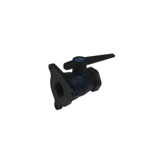 Forespar® - 3/4" Flange to 3/4" Female Plastic Black Seacock