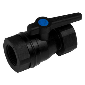 Forespar® - 1-1/2" Female to 1-1/2" Female Plastic Black Inline Valve