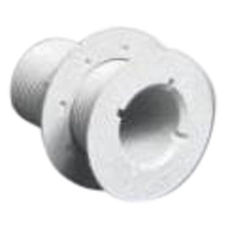 Forespar® - 250 Series 1.015" Hole Plastic White Flush Head Thru-Hull Fitting for 3/4" Pipe