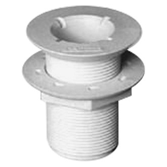 Forespar® - 250 Series 1.285" Hole Plastic White Flush Head Thru-Hull Fitting for 1" Pipe