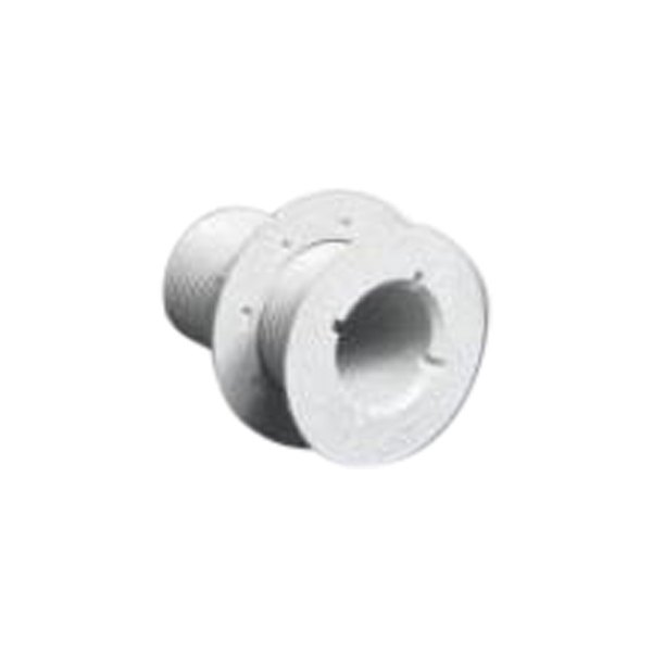forespar® - 250 Series 1.635" Hole Plastic White Flush Head Thru-Hull Fitting for 1-1/4" Pipe