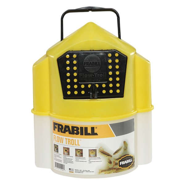 Frabill® - Flow Troll™ 11.8" x 9.5" x 7.3" 8 qt Minnow Bait Bucket