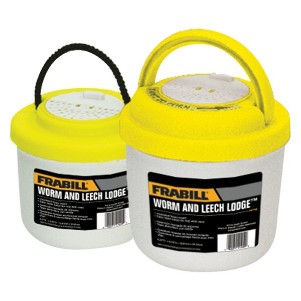 Frabill® - White/Yellow Worm & Leech Bait Bucket 