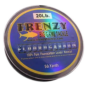 Clear Frenzy 50-Pound Fluorocarbon Leader 50-Yards 