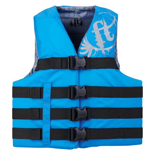 Full Throttle® - Water Sports Youth Blue Nylon Life Vest