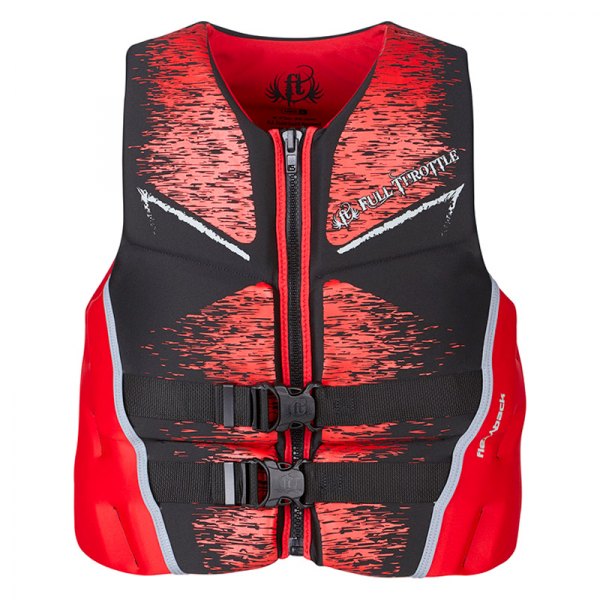 Full Throttle® - Men's Hinged Rapid-Dry Flex-Back Small Red Life Vest