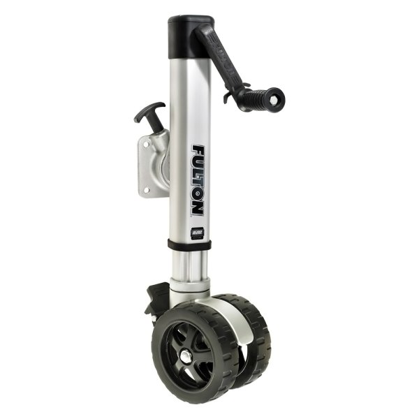 Fulton® - F2 Series 1600 lb Side Mount Bolt-On Trailer Jack with 7" D Dual Wheel & 10" Travel