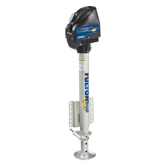 Fulton® 141401 - XLT Series 2500 lb Side Mount Powered Bolt-On Trailer Jack with Footplate & 22" Travel