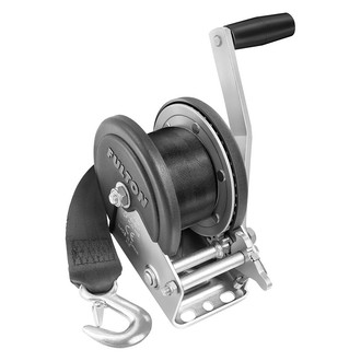 Fulton® - F2™ Series 1500 lb Single Speed Trailer Winch with 20' L Strap & Cover