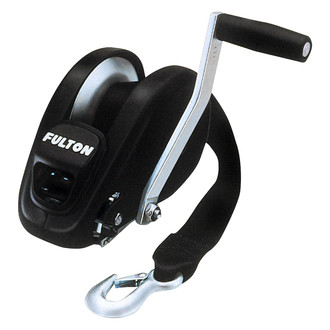 Fulton® - XLT Series 1800 lb Single Speed Trailer Winch with 20' L Strap & SLP 8" L Handle
