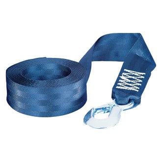 Fulton® 501208 - 12' L x 2" W Black Winch Strap with Hook
