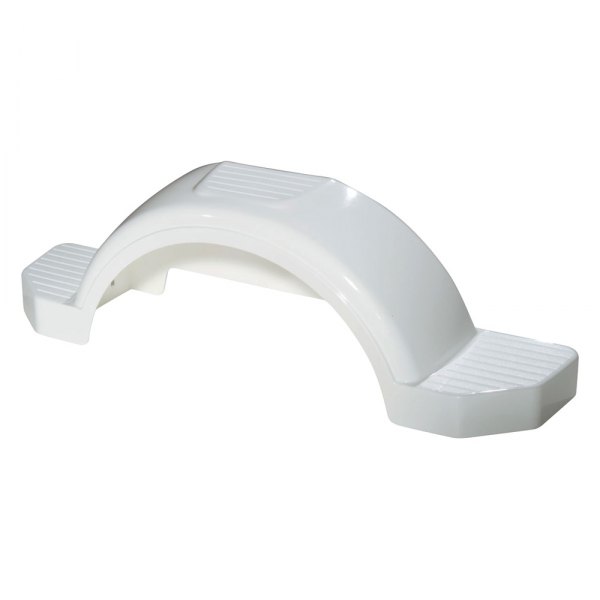Fulton® - 13" Tire Size White Plastic Fender with Step