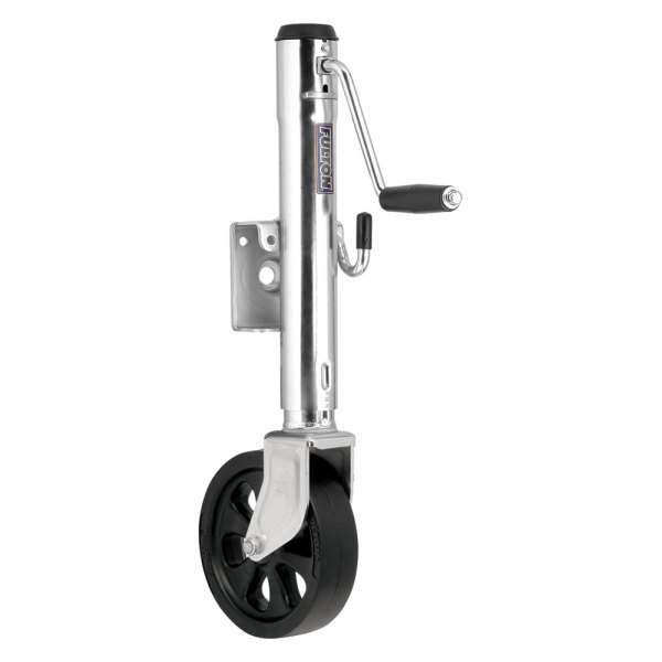 Fulton® - 1500 lb Side Mount Weld-On Trailer Jack with 8" D Poly Wheel & 10" Travel