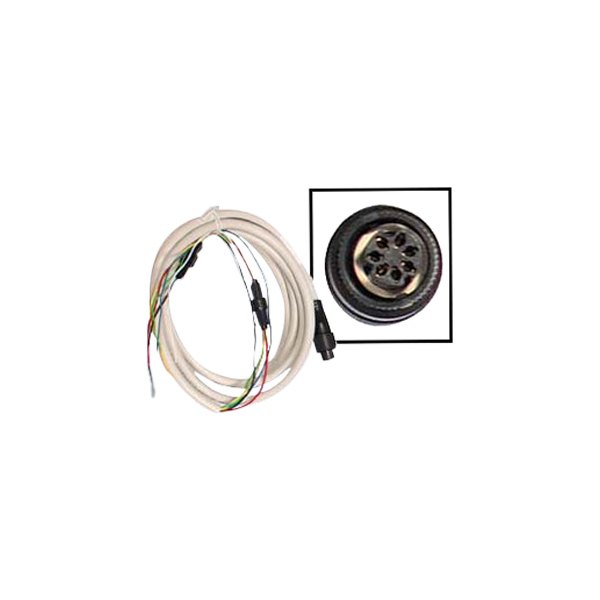 Furuno® - 7-Pin 6.6' Power Cable with Bare Wires/Proplietary Connectors for GP32/RD30 Receivers