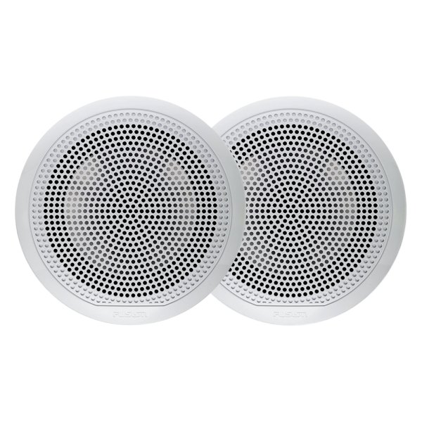 Fusion® - EL Series 80W 2-Way 4-Ohm 6.5" White Flush Mount Speakers, Pair