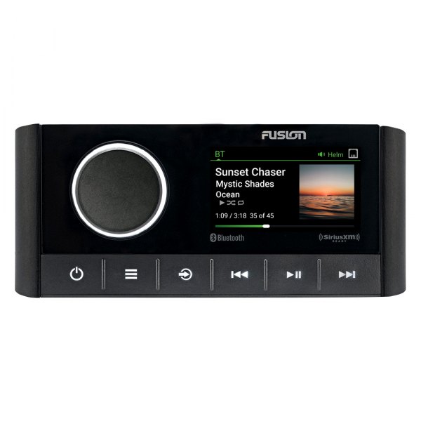 Fusion® - Black AM/FM/USB/SiriusXM/Aux/Bluetooth Stereo Receiver