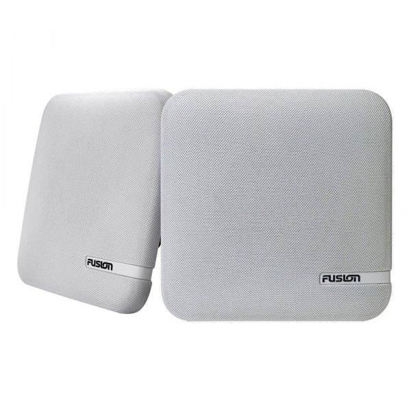 Fusion® - SM Series 100W 2-Way 4-Ohm 6.5" White Shallow Mount Square Speakers