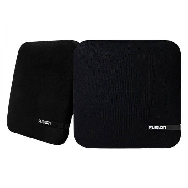 Fusion® - SM Series 100W 2-Way 4-Ohm 6.5" Black Shallow Mount Square Speakers