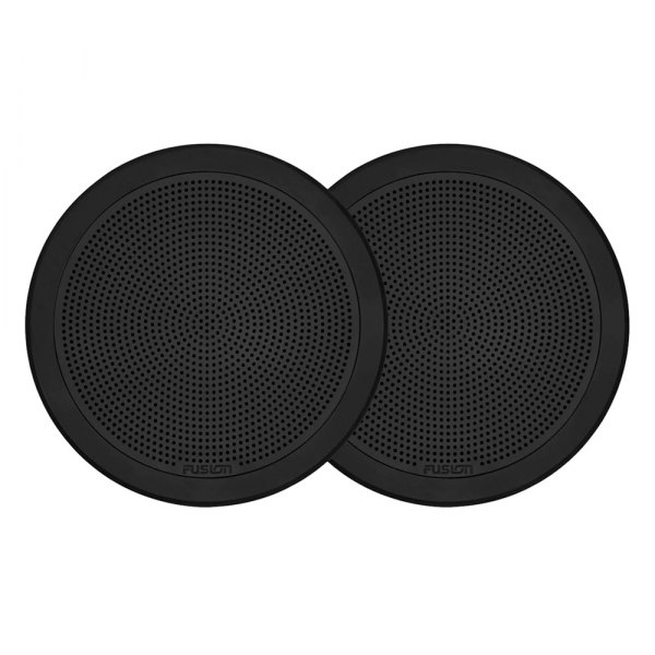 Fusion® - FM Series 120W 2-Way 4-Ohm 6.5" Black Flush Mount Round Speakers
