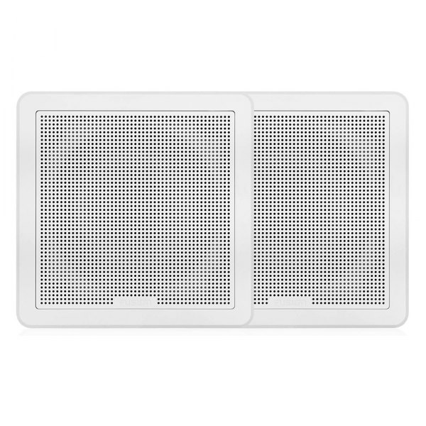 Fusion® - FM Series 120W 2-Way 4-Ohm 6.5" White Flush Mount Square Speakers