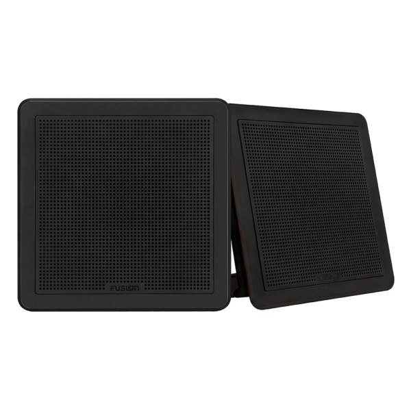 Fusion® - FM Series 200W 2-Way 4-Ohm 7.7" Black Flush Mount Square Speakers