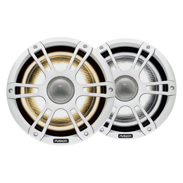 Fusion® - Signature 3 Series 230W 2-Way 4-Ohm 6.5" White Flush Mount Speakers with LED Lights, Pair