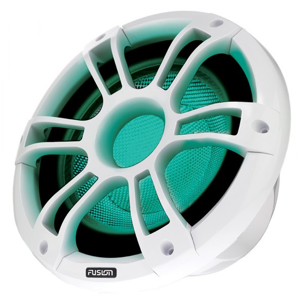 Fusion® - Signature 3 Series 600W 12" White Flush Mount Subwoofer with LED Lights