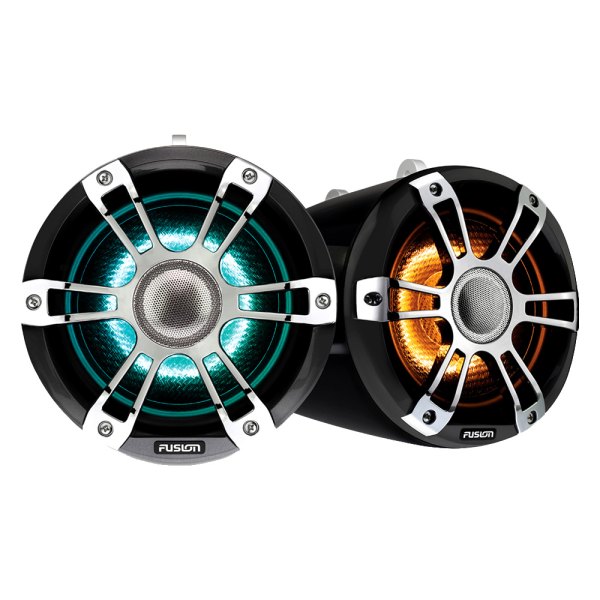 Fusion® - Signature 3 Series 230W 2-Way 4-Ohm 6.5" Chrome Wake Tower Speakers with LED Lights, Pair
