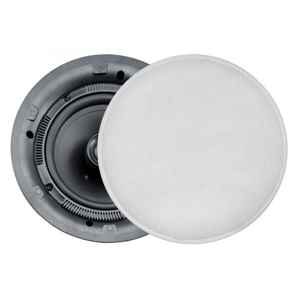 Fusion® - 120W 2-Way 6-Ohm 6" White Flush Mount Speakers, Pair