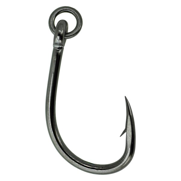 Gamakatsu® - Live Bait 3/0 Size Black Hooks with Solid Ring, 5 Pieces
