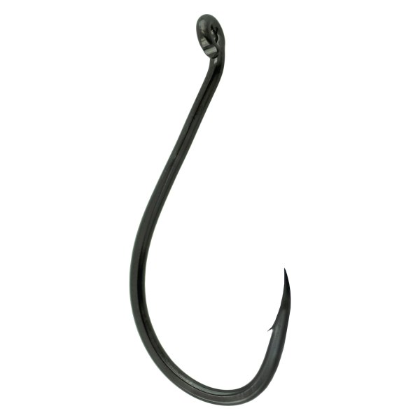 Gamakatsu® - Octopus 1/0 Size Black Hooks, 6 Pieces