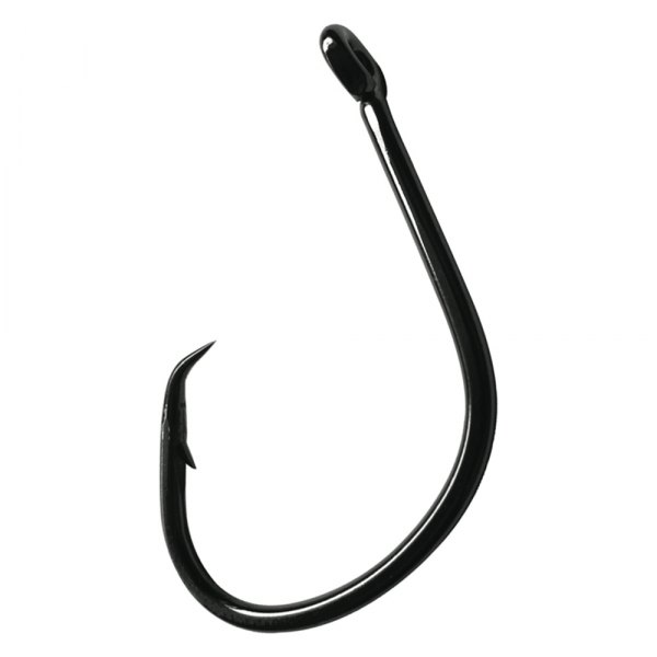 Gamakatsu® - Nautilus Circle Light 2/0 Size Black Hooks, 6 Pieces