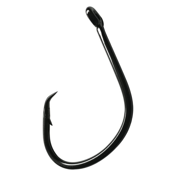 Gamakatsu® - Nautilus Circle Light 3/0 Size Black Hooks, 5 Pieces