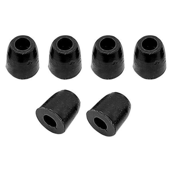 Gamakatsu® - Medium Black Silicone Stopper Pegs, 12 Pieces