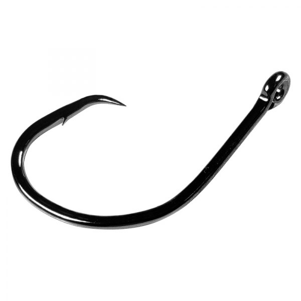 Gamakatsu® - Nautilus 1/0 Size Black Circle Hooks, 7 Pieces