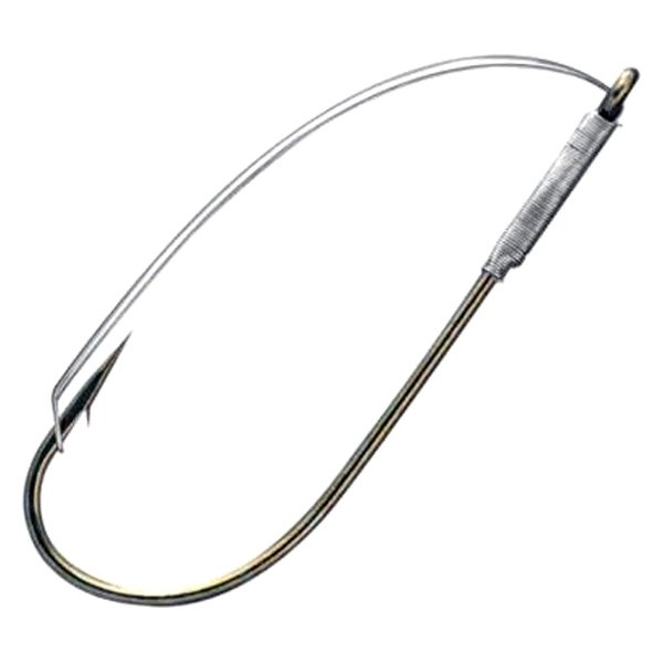 Gamakatsu 65114 Worm Hook With Wire Weed Guard Size 4/0 Needle Point for sale online 